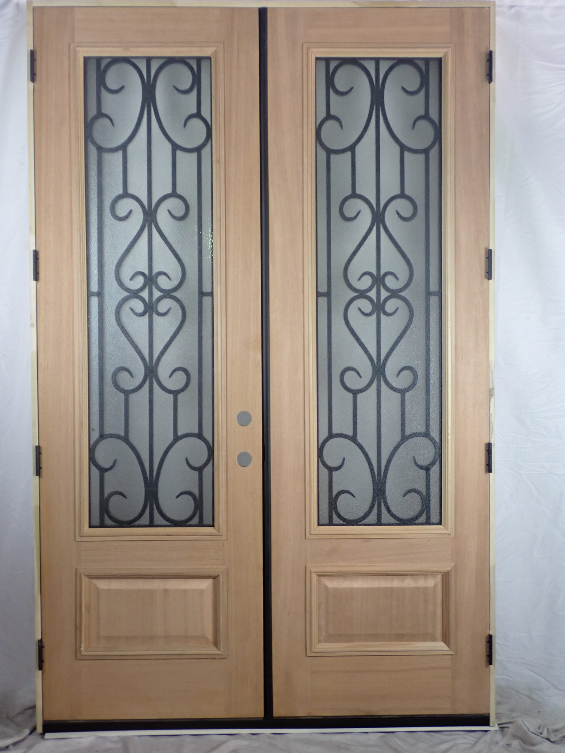 5� Double Front Door Hybrid With Mahogany Veneer Over