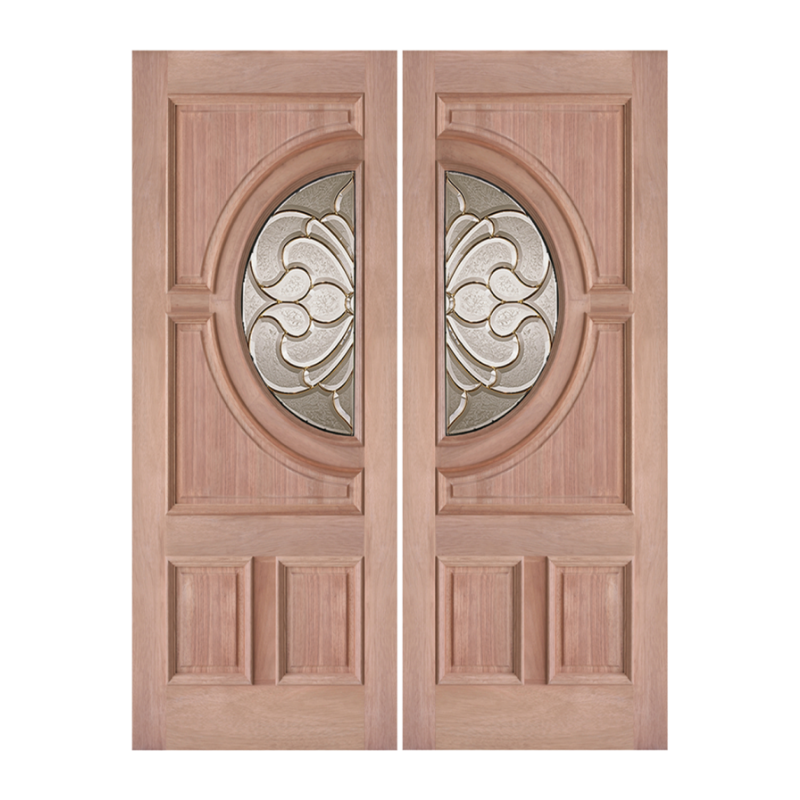 Solid Wood Double Entry Doors With Glass Glass Designs