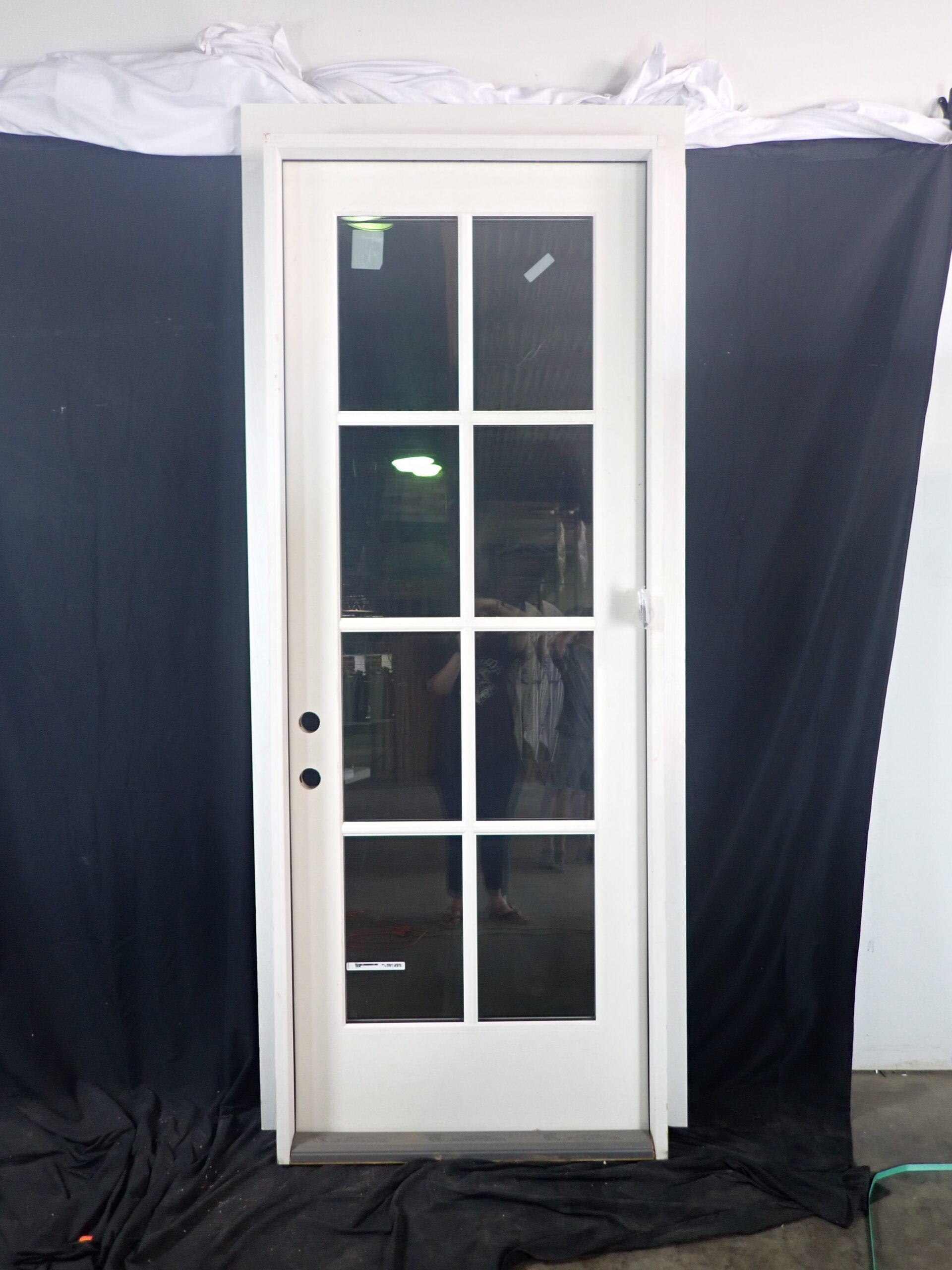 36&quot; 8ft Outswing 8 Lite Fiberglass Door Unit IN STOCK