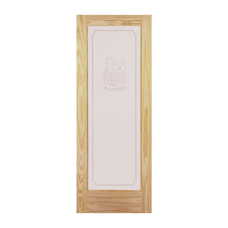 Interior Pine Pantry Slab Door Obscure Stain Grade SPECIAL ORDER