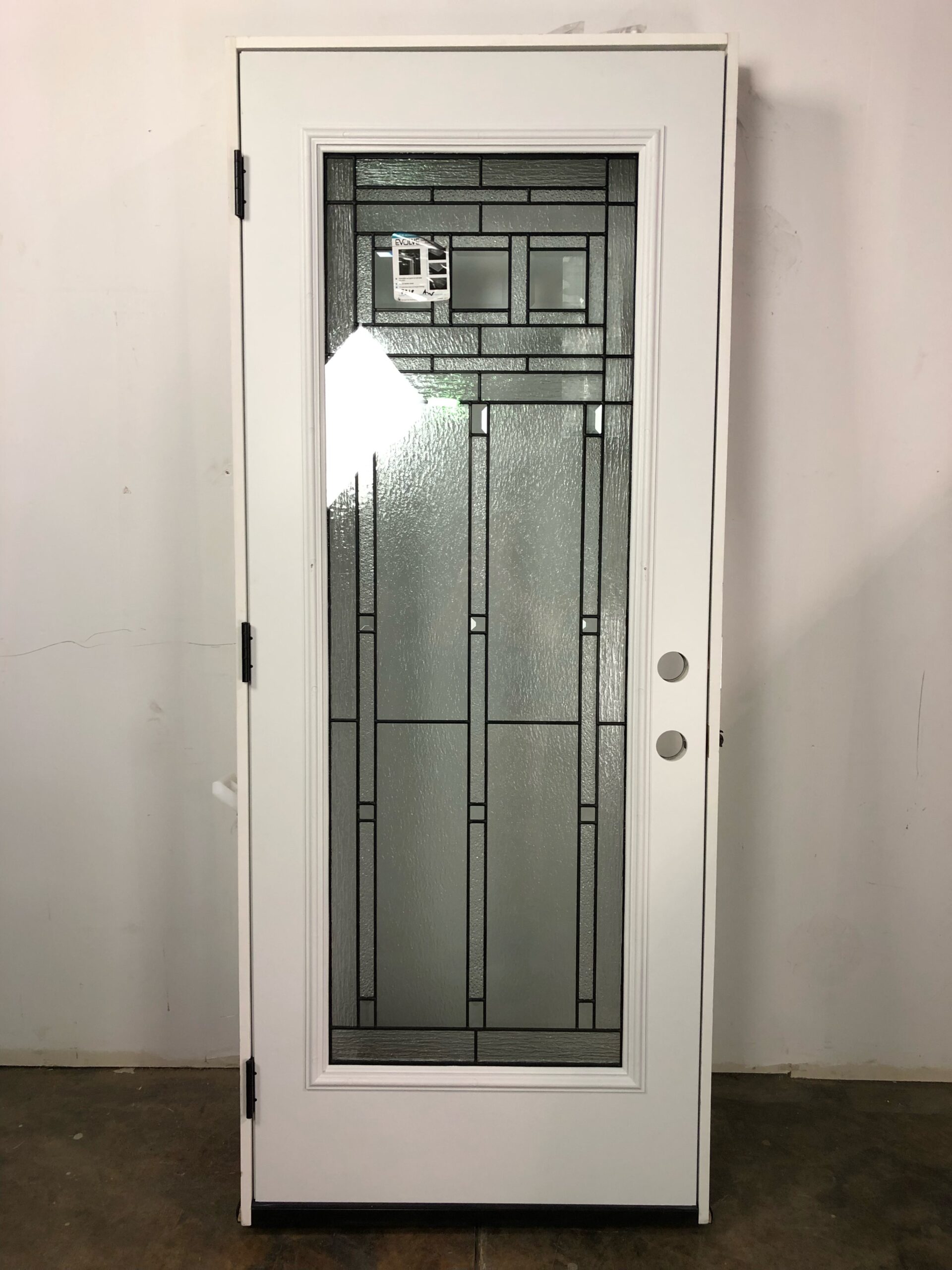 36&quot; Prehung, Front Door, Fiberglass, Full Lite Decorative