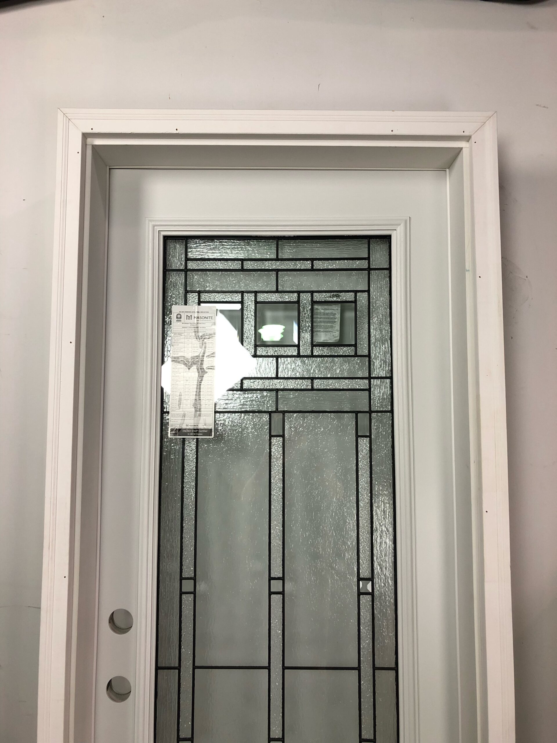 36&quot; Prehung, Front Door, Fiberglass, Full Lite Decorative