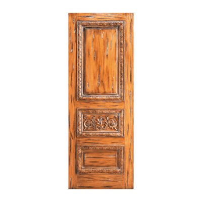 3-Panel Unique Mahogany Exterior Double Door Slabs – 33 Tuscany