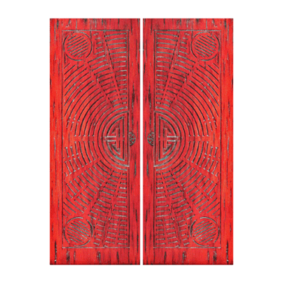 Unique Mahogany Exterior Double Door Slabs – 47 Shanghai