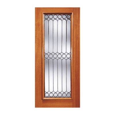 Full-Lite Classic Mahogany Exterior Single Door Slab – 960 Series