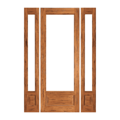 1-Lite over 1-Panel Classic Rustic Hardwood Exterior Sidelite Door Slabs – Rustic1/1 P/B Dual Clear
