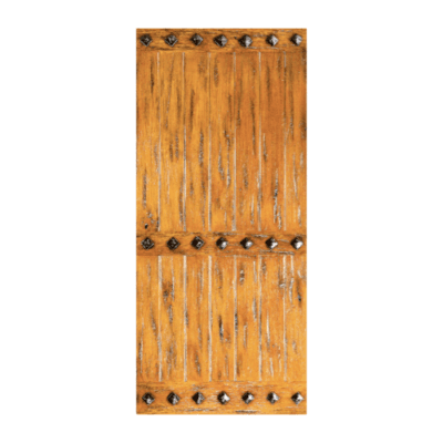 Unique Knotty Alder Exterior Single Door Slab – SW 65 Alder – with Distressed Finish Option