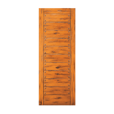Unique Knotty Alder Exterior Single Door Slab – SW 88 Alder – with Distressed Finish Option