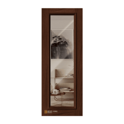 Full-Lite Classic Mahogany Exterior Single Door Slab – 8’0″