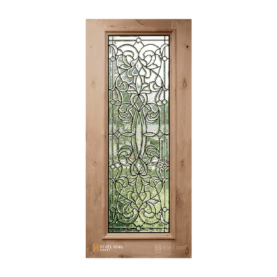 Full-Lite Classic Knotty Alder Exterior Single Door Slab – Florence Full Lite 6’8″