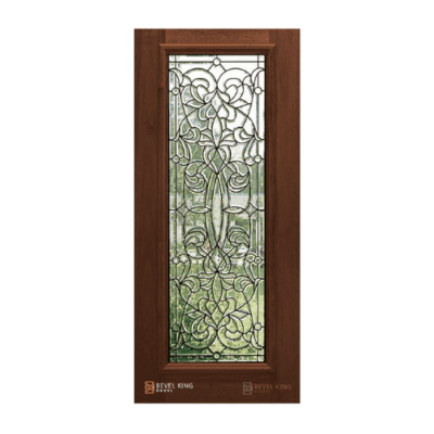 Full-Lite Classic Mahogany Exterior Single Door Slab – Florence Full Lite 6’8″
