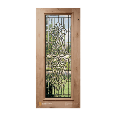 Full-Lite Classic Knotty Alder Exterior Single Door Slab – Venice Full Lite 6’8″
