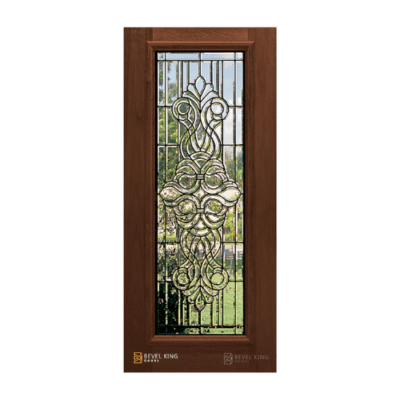 Full-Lite Classic Mahogany Exterior Single Door Slab – Venice Full Lite 6’8″