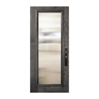 Full-Lite Classic Knotty Alder Exterior Single Door Slab