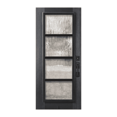Full-Lite Unique Mahogany Exterior Single Door Slab – Urban Steel Grille