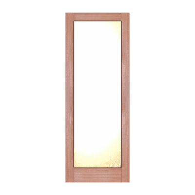 Full-Lite Midcentury Modern Mahogany Interior Single Door Slab – SH 14 Mahogany