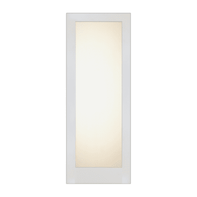 Full-Lite Midcentury Modern Prime White Interior Single Door Slab – SH 14 Prime White