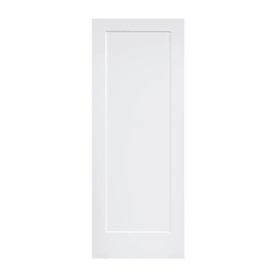 1-Panel Farmhouse Primed Pine Interior Barn Door Slab