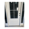 4-Lite over 1-Panel Farmhouse Fiberglass Exterior Prehung Sidelite Door - 3/4 Four Lite - Left Hand Inswing - Image 4