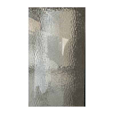 6-Lite over 1 Panel Farmhouse Textured Fiberglass Exterior Prehung Double Door – Hammered Glass – Right Hand Inswing