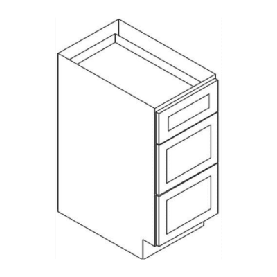 Matrix Midtown Grey (TG) – Drawer Base 3 Drawers Cabinet