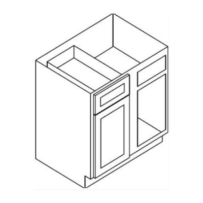 Matrix Midtown Grey (TG) – Base Blind Corner Cabinet