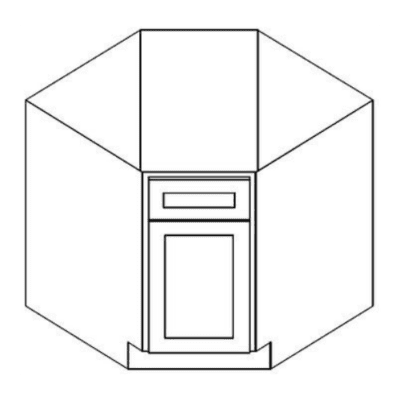 Matrix Midtown Grey (TG) – Diagonal Base Cabinet