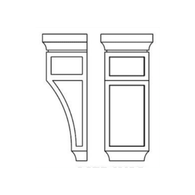 Matrix Midtown Grey (TG) – Medium Corbel Recessed Center