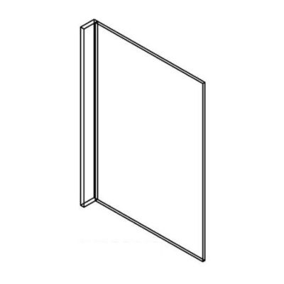 Matrix Midtown Grey (TG) – Dishwasher Panel w/ 3″ Return