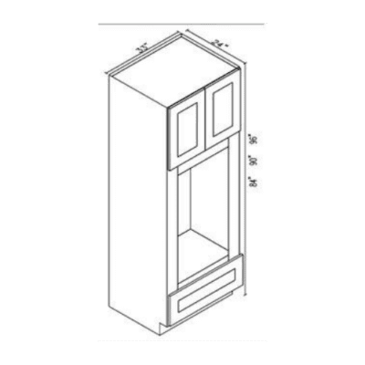 Matrix Midtown Grey (TG) – Double oven Cabinet