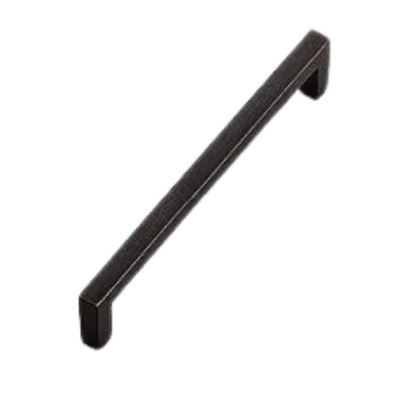 Builder Grade White Shaker – Square Cabinet Pull in Oil Rubbed Bronze