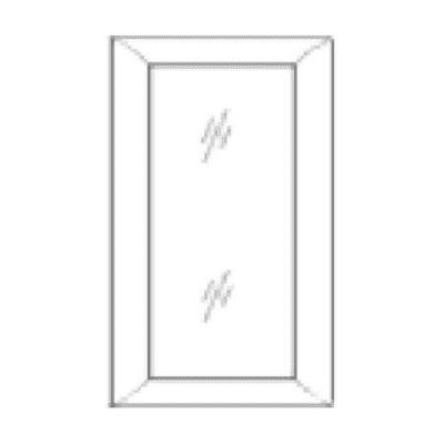 Matrix Midtown Grey (TG) – Glass Door for 15″ Wall Cabinet