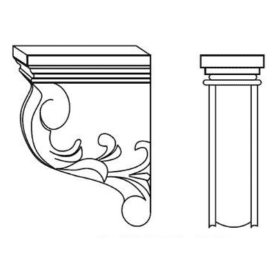 Matrix Townplace Crema (TQ) – Large Corbel 3″