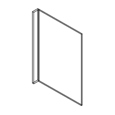 Matrix Midtown Grey (TG) – 24″ Refrigerator End Panel w/ 3″ Return