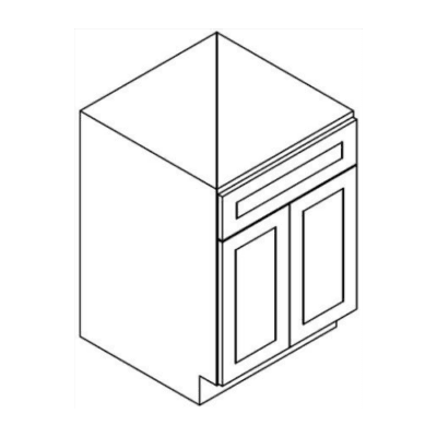 Matrix Midtown Grey (TG) – Sink Base 2 Door 1 Header Cabinet