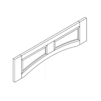 Matrix Townplace Crema (TQ) – Arched Panel Valance – Trimmable 2.5″ Each Side