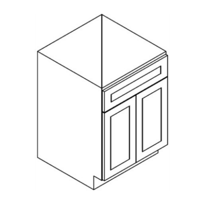Matrix Midtown Grey (TG) – 2 Door Vanity Sink Base Cabinet