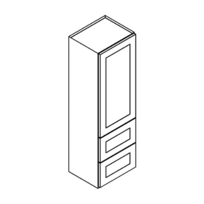 Matrix Midtown Grey (TG) – 2 Drawer Wall Cabinet
