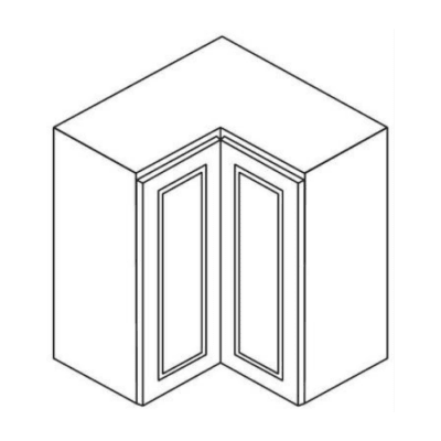 Matrix Uptown White (TW) – Square Corner Wall Cabinet